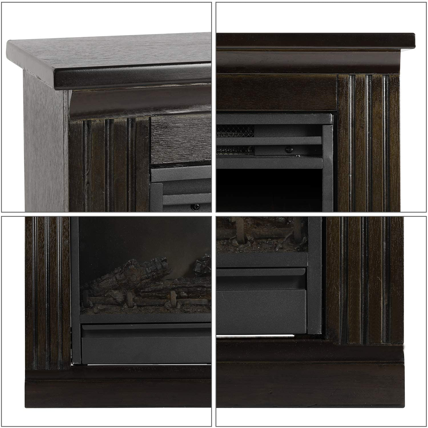 Elektrischer Kamin Elektrokamin Heizlüfter Stand Ofen Heizung