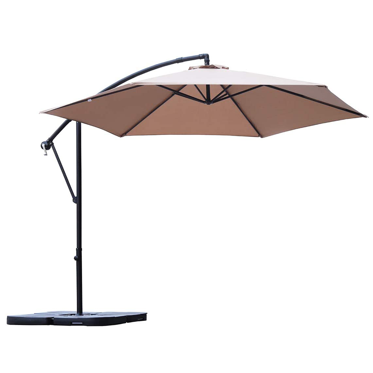 3M Ampelschirm Sonnenschirm Kurbelschirm Ø300cm Marktschirm