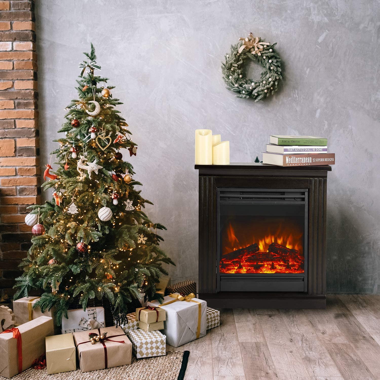 3 dflammeneffekt apuesto eléctrica chimenea stand chimenea dispositivo