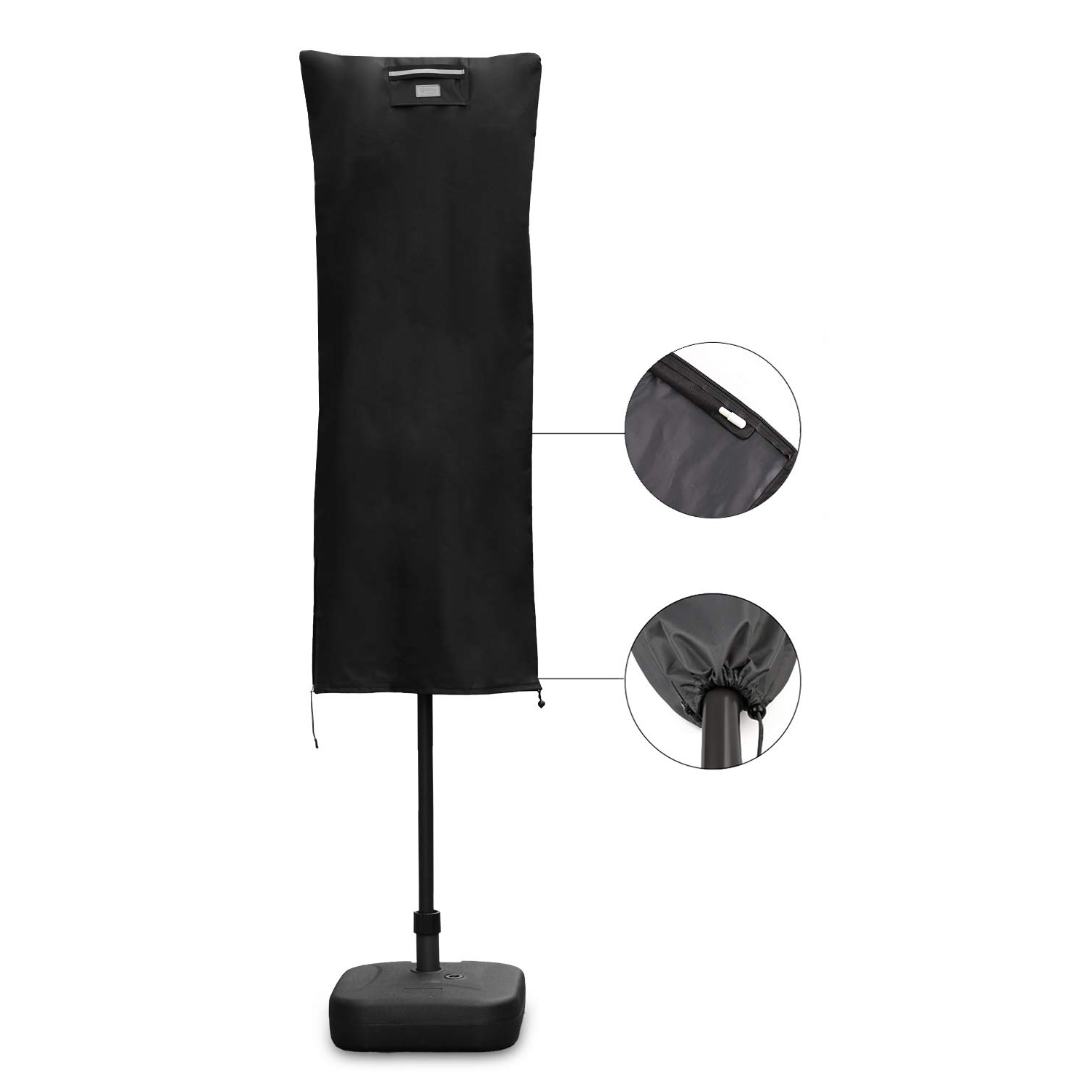 Schutzhülle für Sonnenschirm Abdeckung Doppel Sonnenschirmhülle