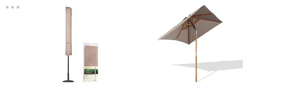 Sonnenschirm Holz Marktschirm Gartenschirm Terrassenschirm UV50+ 200