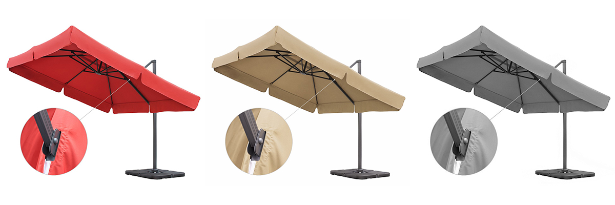 Sonnenschirm Freiarmschirm Gastronomie Ampelschirm 3M Sonnenschirmbezug