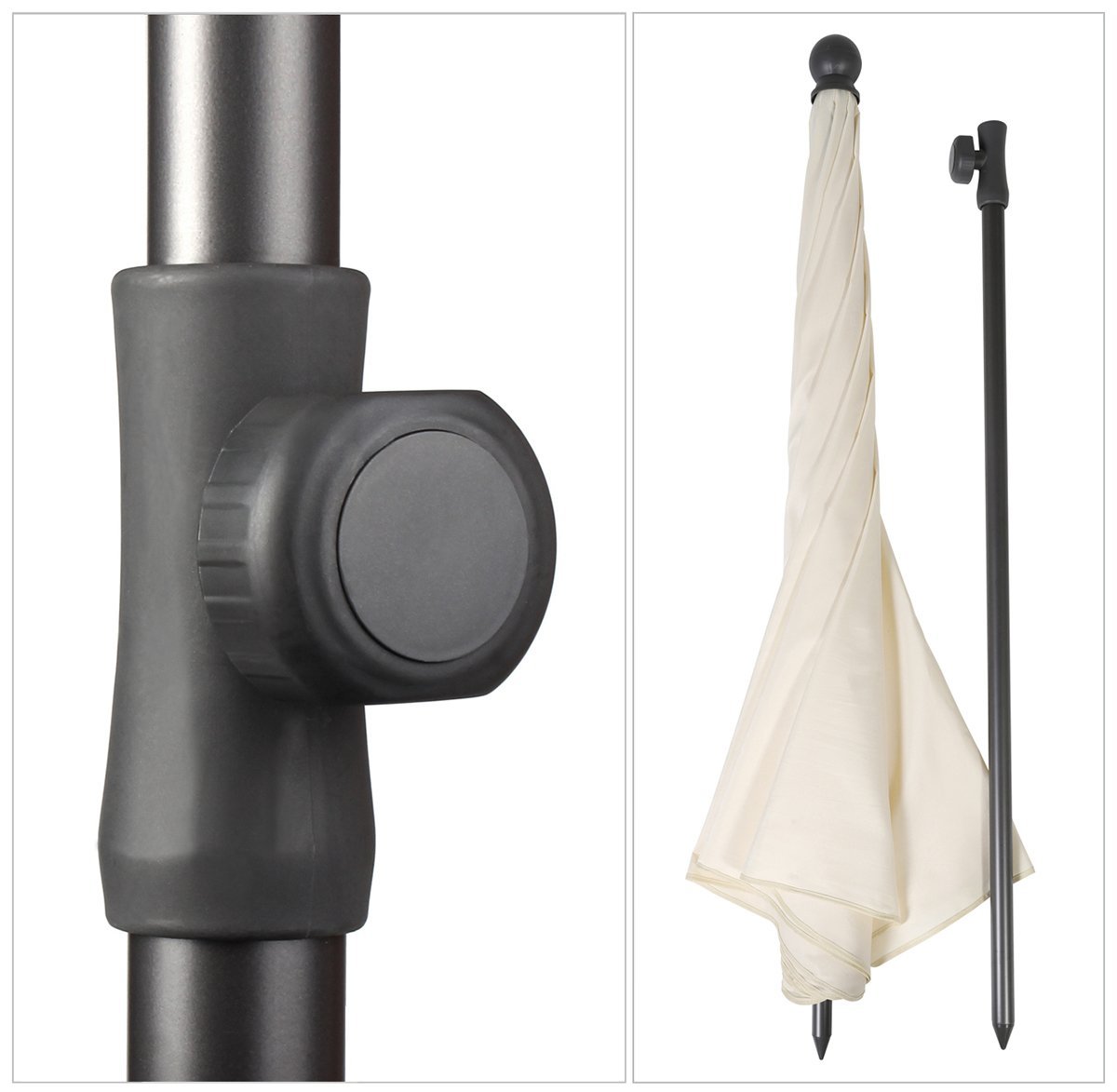 200 cm Sonnenschirm Schirm Gartenschirm Balkonschirm Terrassenschirm