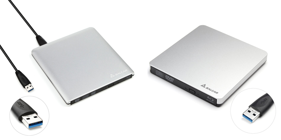 Externes Slim USB 3.0 DVD Laufwerk Blu-ray Brenner DVD-RW Brenner USB 2