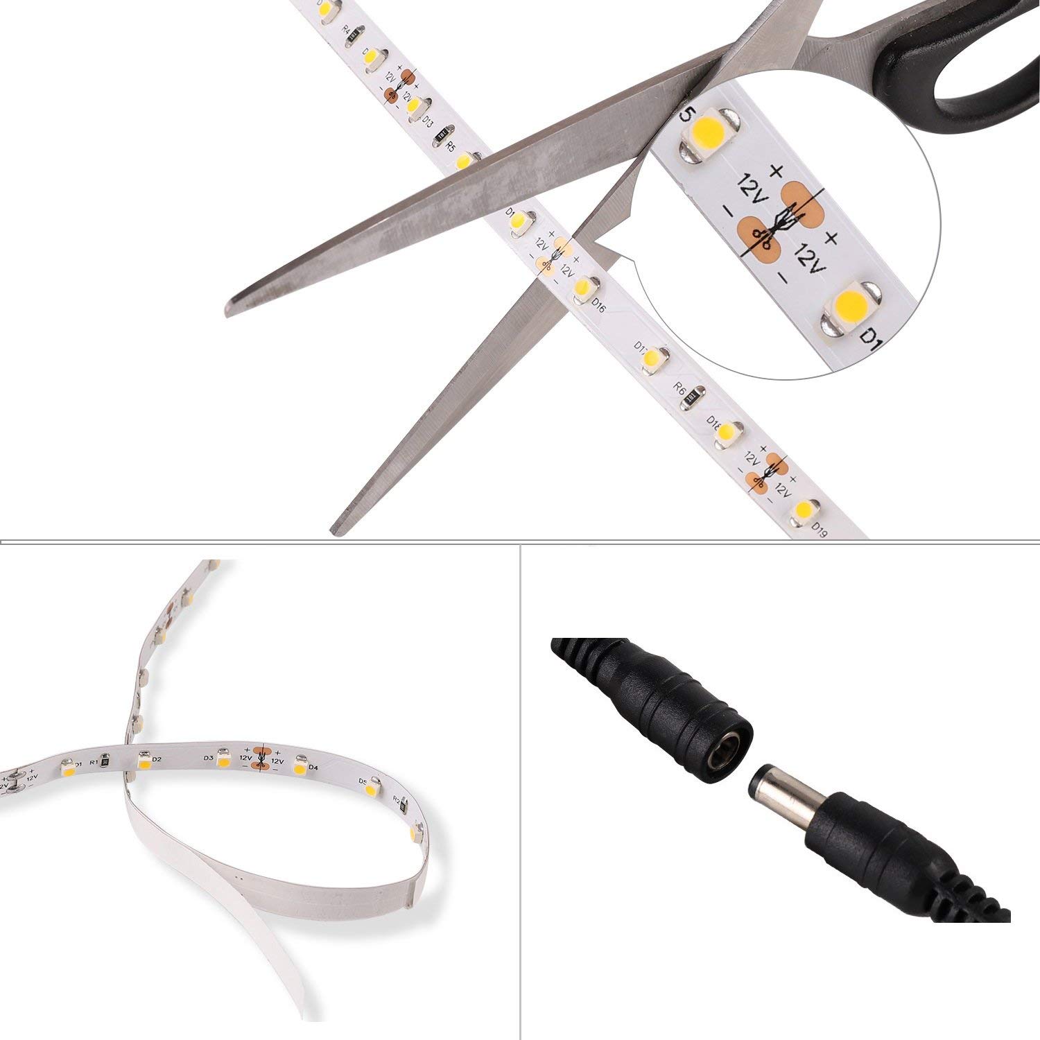 5m LED Strip RGB SMD3528 60/M LEDs LED Streifen Band ...