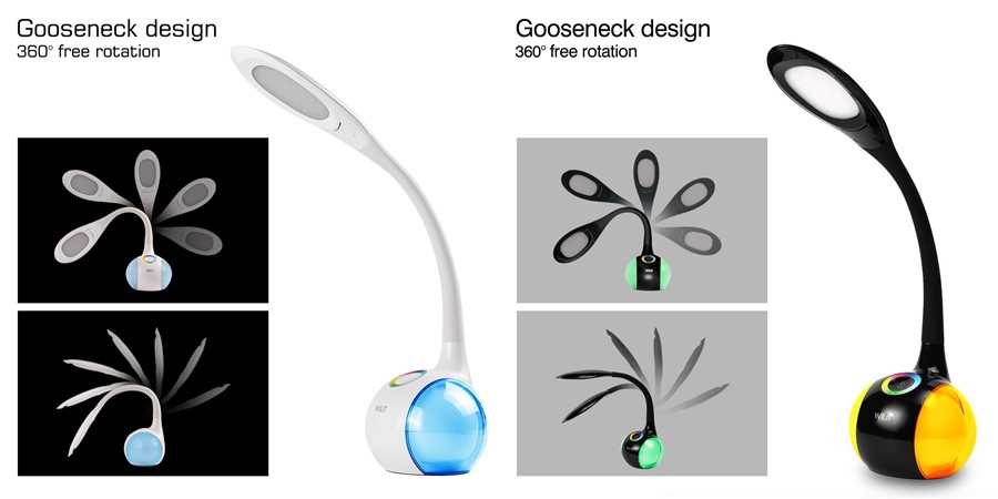 Tischlampe dimmbar Schreibtisch Design-Leuchte Büro Nachttisch-Lampe