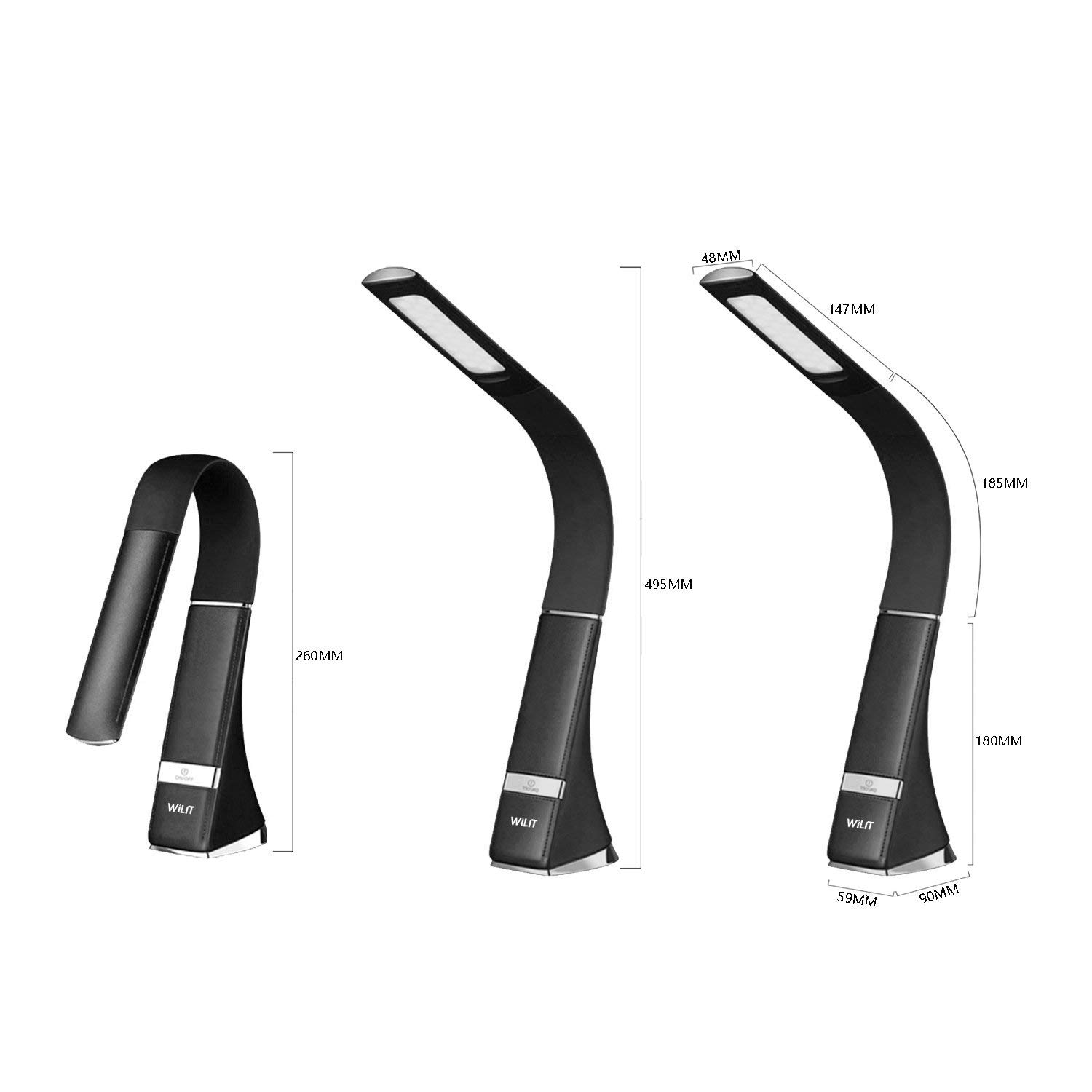 7W LED Touch Tischleuchte Schreibtischlampe Büroleuchte Dimmbar Nachttisch Lamp